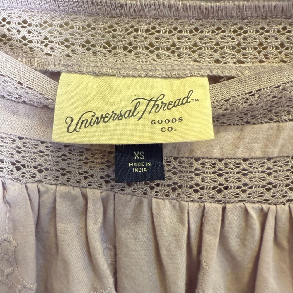 Nwot Universal Thread Soft Lavender Blouse With E… - image 5